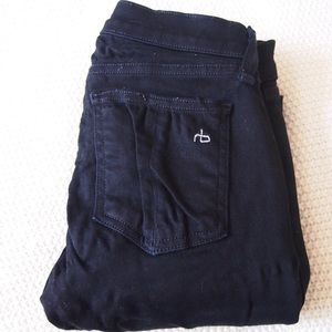 Black rag & bone Legging Jeans with Zippers